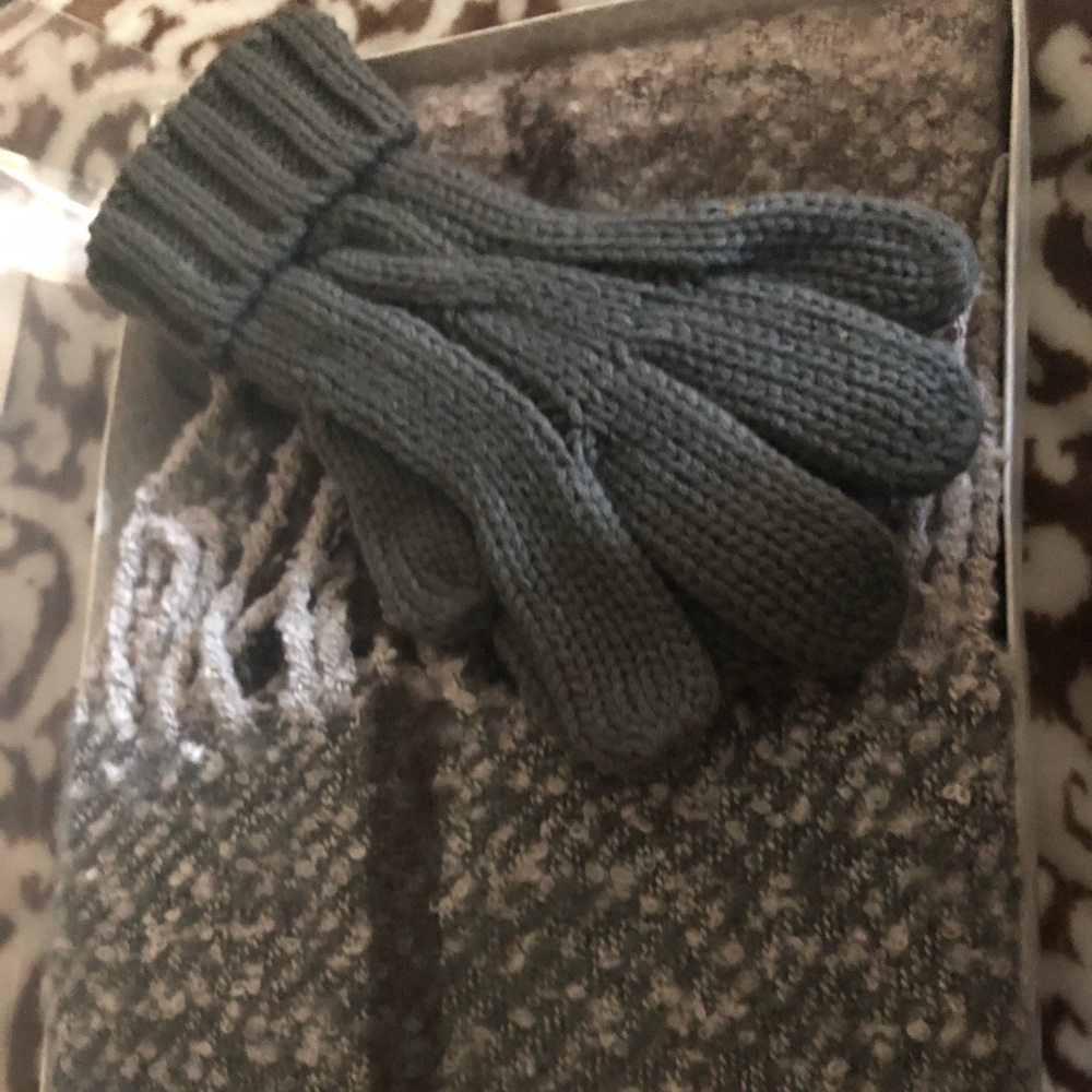 Brand new scarf and glove set beautiful